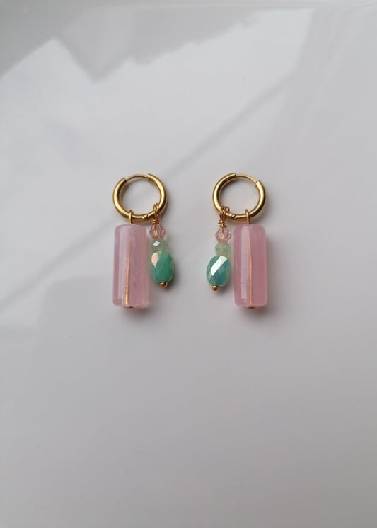 Oorbellen Sweet pink