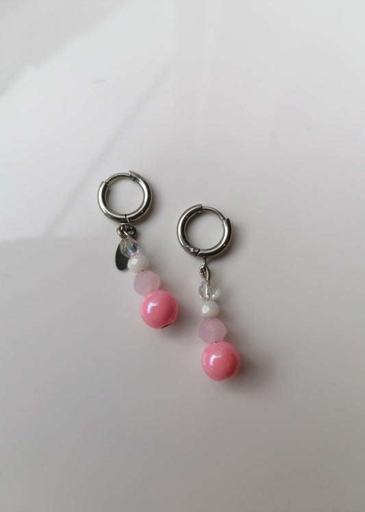 Oorbellen Sweet pink
